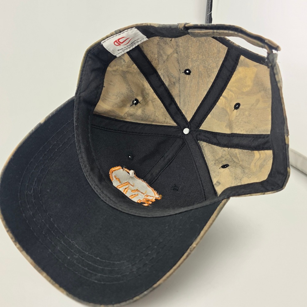 Hit Wear Mossy Oak Camo Hat Orange EMJ Logo New with Tags OSFM‎ Vintage - Picture 7 of 10
